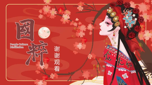 国粹京剧票友文化PPT模板