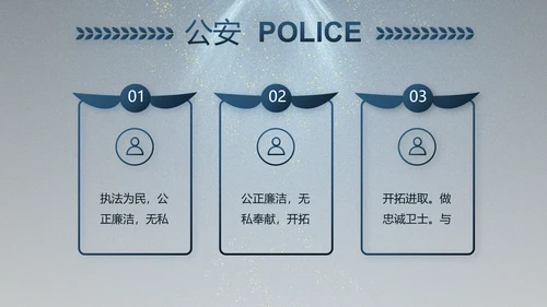 大气公安年终工作总结新年计划PPT