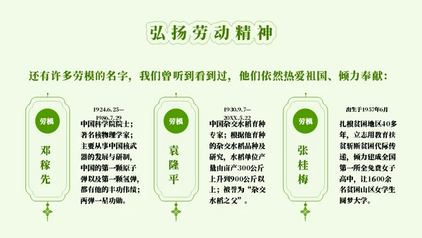 劳动最光荣五一劳动节主题班会通用PPT模板
