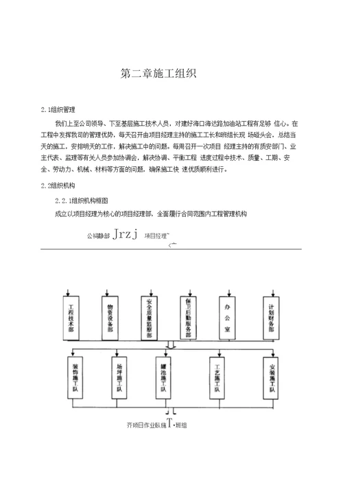 加油站工程施工方案