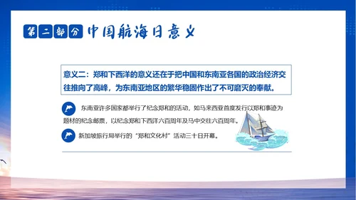 中国航海日郑和下西洋中国航海史航海PPT课件