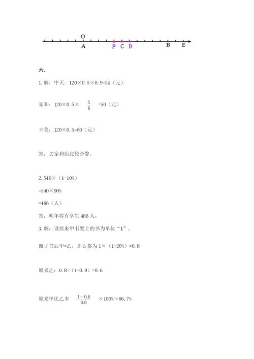 苏教版六年级数学下学期期末测试题参考答案.docx