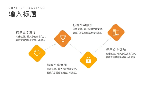 简约风橙色字母英语课堂教学PPT模板
