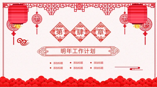 2021年牛年剪纸喜庆中国风年工作总结述职报告年终总结PPT