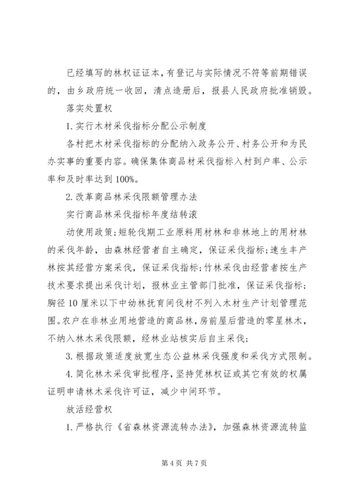 集体林权私有化实施方案.docx