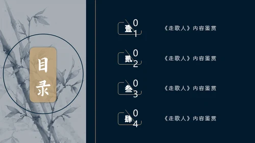 民谣音乐鉴赏唱片机通用PPT模板