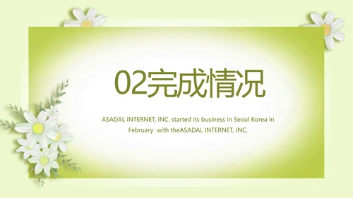 绿色清新化妆品面膜介绍宣传动态PPT