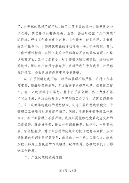 乡镇领导班子党性分析材料.docx