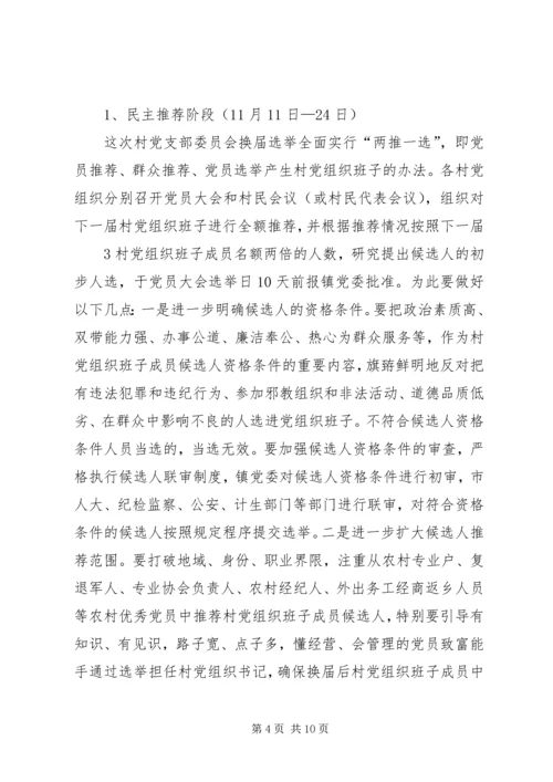 镇村党支部委员会换届选举工作实施方案 (3).docx