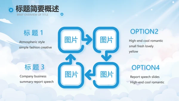 蓝色天空毕业典礼通用动态PPT
