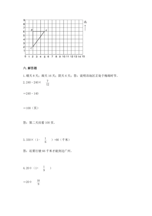 人教版六年级上册数学 期中测试卷【学生专用】.docx