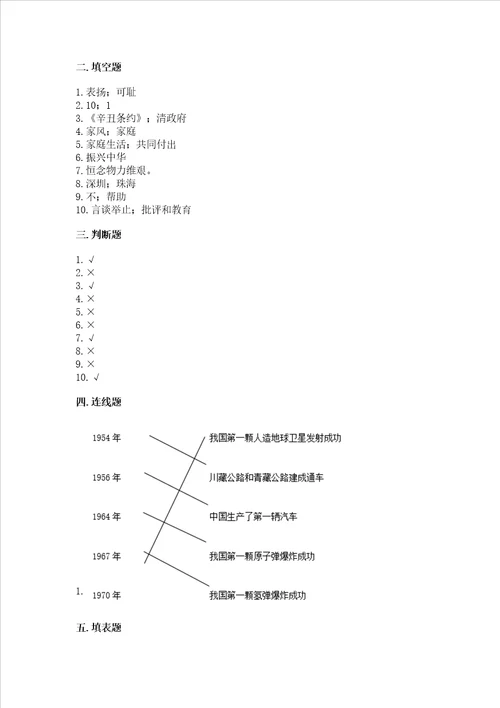 部编版五年级下册道德与法治期末测试卷b卷