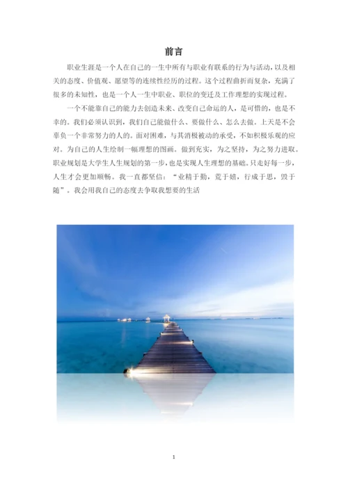 14页5400字财富管理专业职业生涯规划.docx