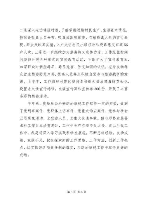 国税局综治维稳情况汇报材料.docx