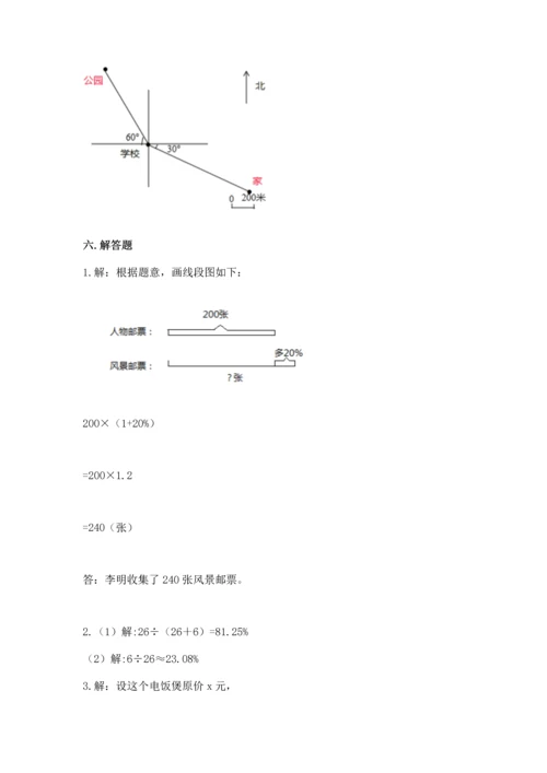 人教版六年级上册数学期末测试卷精品（网校专用）.docx