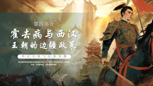 抗击匈奴将军霍去病介绍通用PPT模板