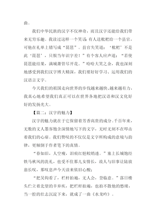 汉字的魅力作文.docx