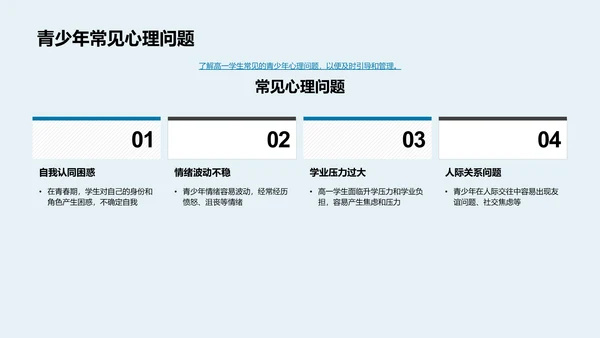 高一心理健康引导PPT模板