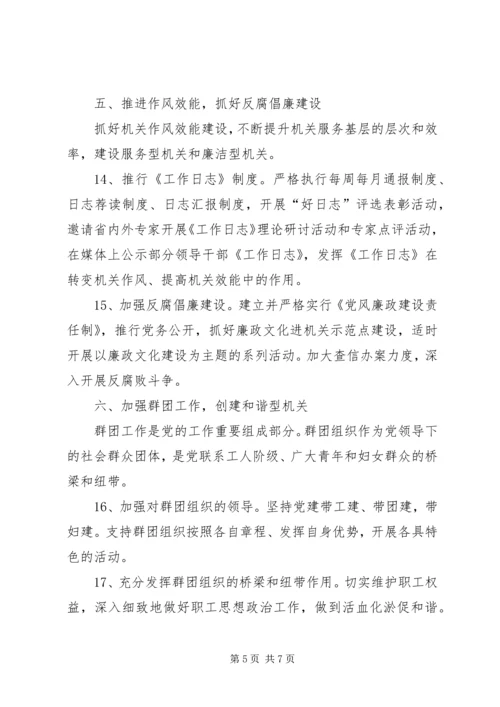 市直机关党建工作打算.docx