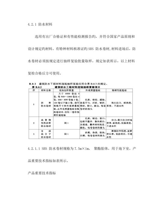 地下室SBS卷材防水关键工程综合施工专题方案.docx