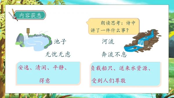 【核心素养】部编版语文三年级下册-8. 池子与河流（课件）