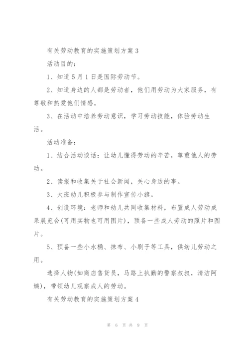 有关劳动教育的实施策划方案.docx