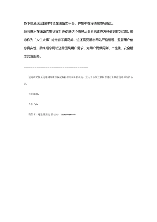 互联网婚恋市场分析报告.docx