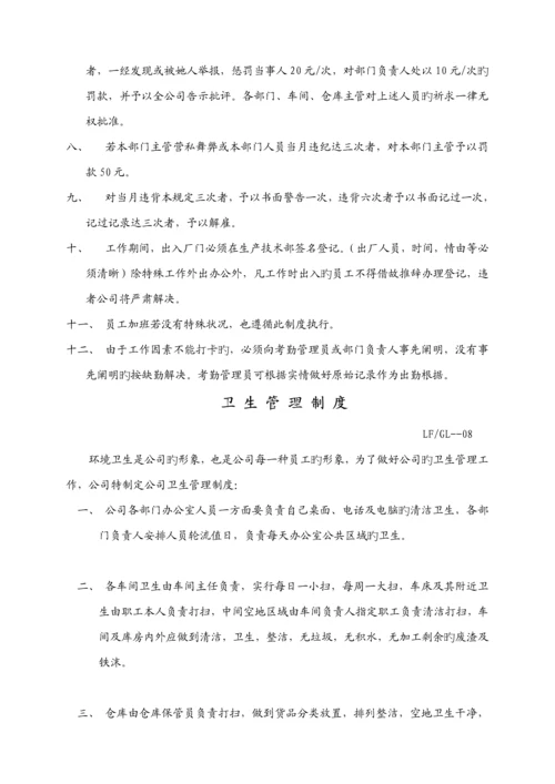 塑胶制品厂管理新版制度汇编.docx