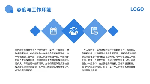 蓝色商务心态决定命运PPT模板宣传PPT动态PPT情绪管情绪管理