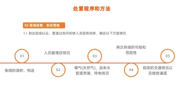 橙色简约商务建筑物业坍塌救援主题培训课件