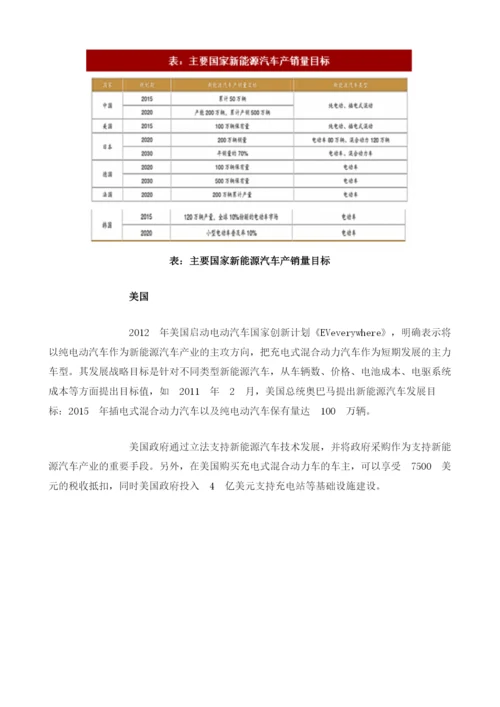 全球新能源汽车行业各国销量情况及相关补贴政策分析.docx