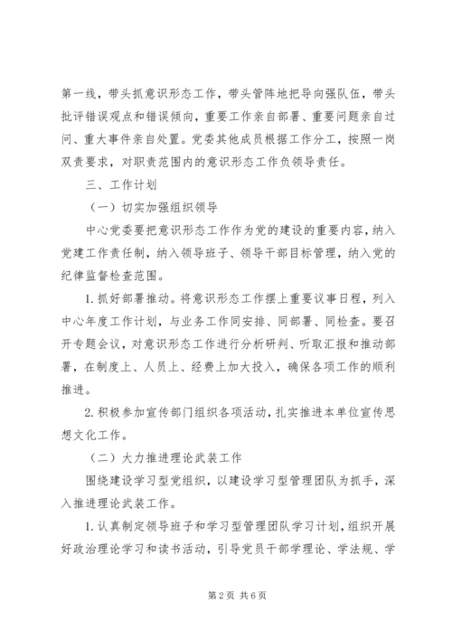 意识形态工作计划要点.docx