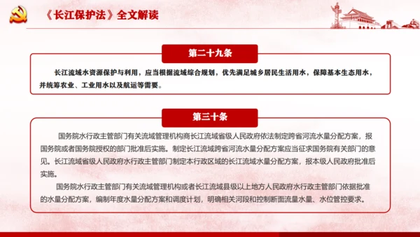 长江保护法通用PPT课件模板
