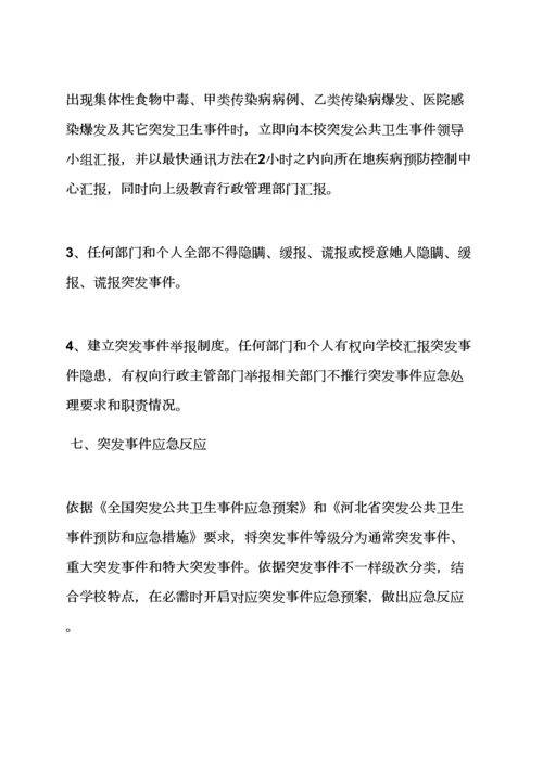 学校作文之学校卫生防疫应急专项预案.docx