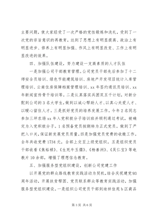 党支部党建工作责任制述职报告.docx