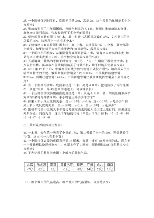 小升初数学应用题50道【考点精练】.docx