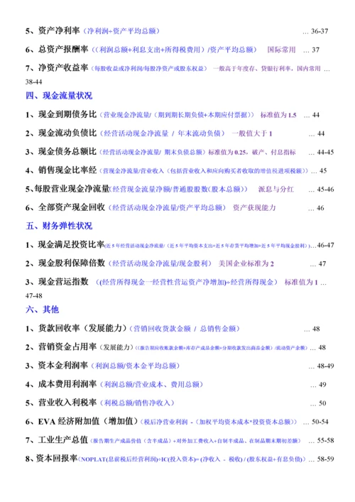 企业各项关键财务分析指标详细汇总说明.docx