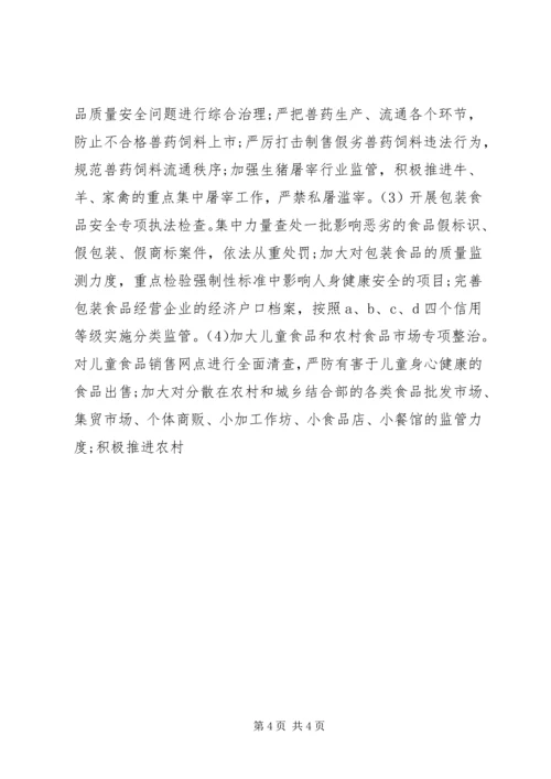 食品药品专项整治工作实施方案 (9).docx