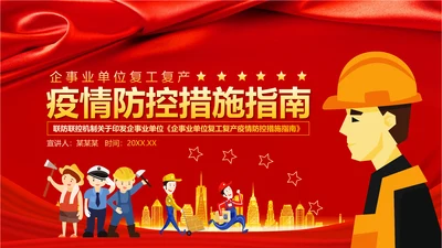 复产复工疫情防控措施指南PPT模板