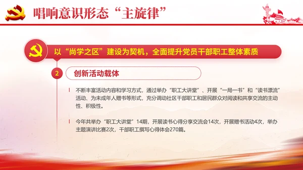 社区意识形态报告PPT党课课件