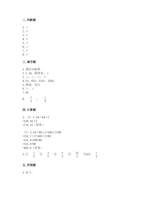 人教版六年级上册数学期末测试卷（各地真题）.docx