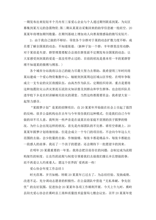 爱心协会年度工作总结.docx