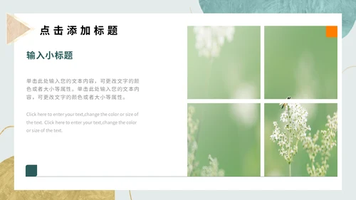 小清新初夏时光通用PPT模板