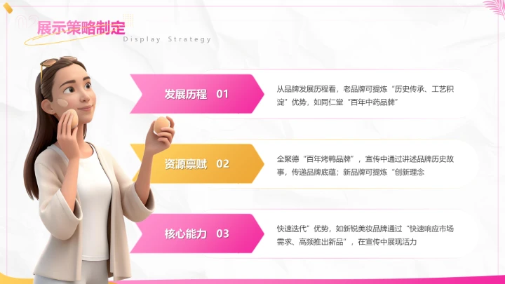 粉色创意风品牌形象宣传展示全案规划PPT模板
