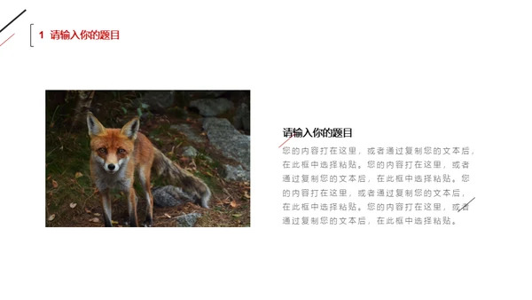 简约风无属性通用型PPT模板