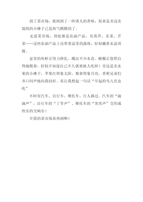 热闹的菜市场300字.docx