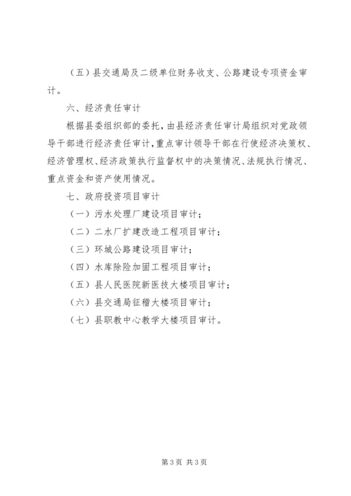 省审计工作全年计划.docx