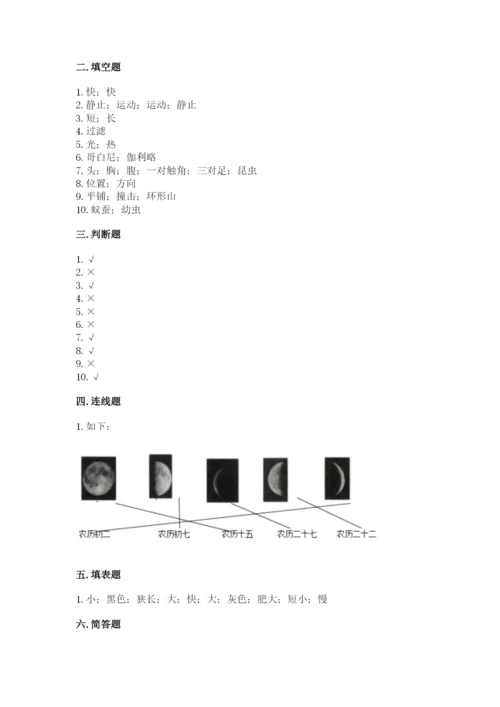 教科版科学三年级下册 期末测试卷及参考答案【达标题】.docx