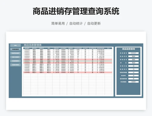 商品进销存管理查询系统