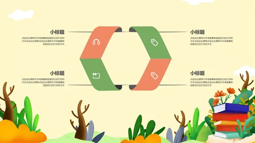 简约卡通教育教学PPT模板